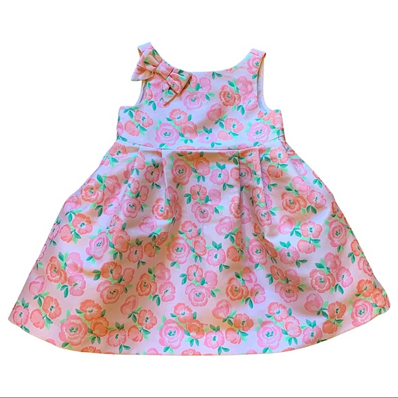 JANIE & JACK Enchanted Valley Pink Floral Jacquard - Picture 6 of 14
